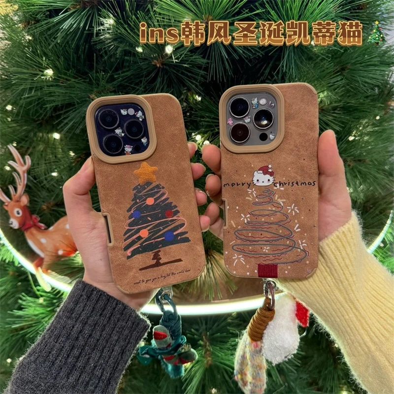 KT圣诞树适用vivo S30Pro mini手机壳s20/19/18/17/16翻毛皮15PRO