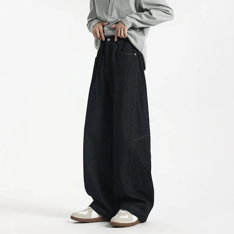 GCCDUPE77『尼姆』cleanfit天丝竹节棉直筒阔型休闲裤时尚牛仔裤