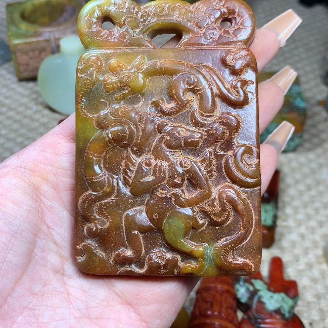 白玉菩提吊坠挂件