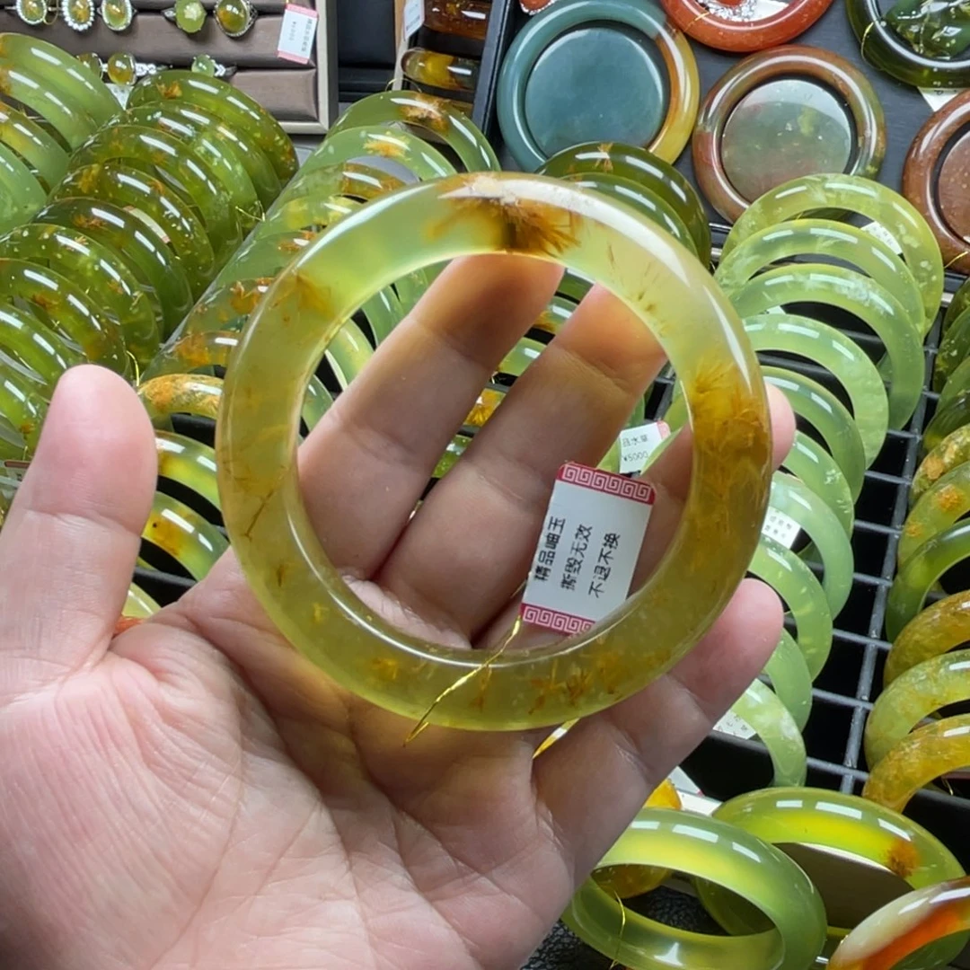 未镶嵌蛇纹石玉手镯