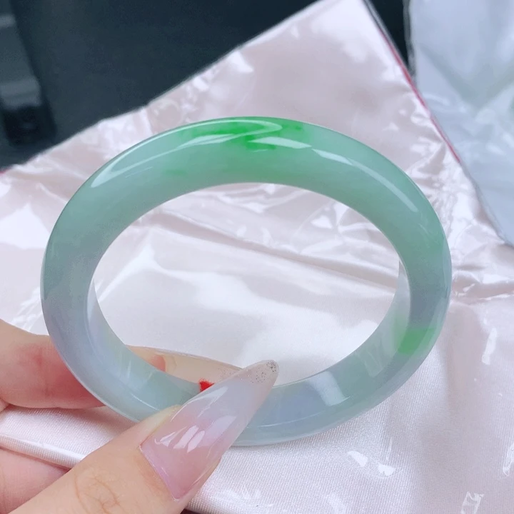 翡翠未镶嵌手镯56-57圈口