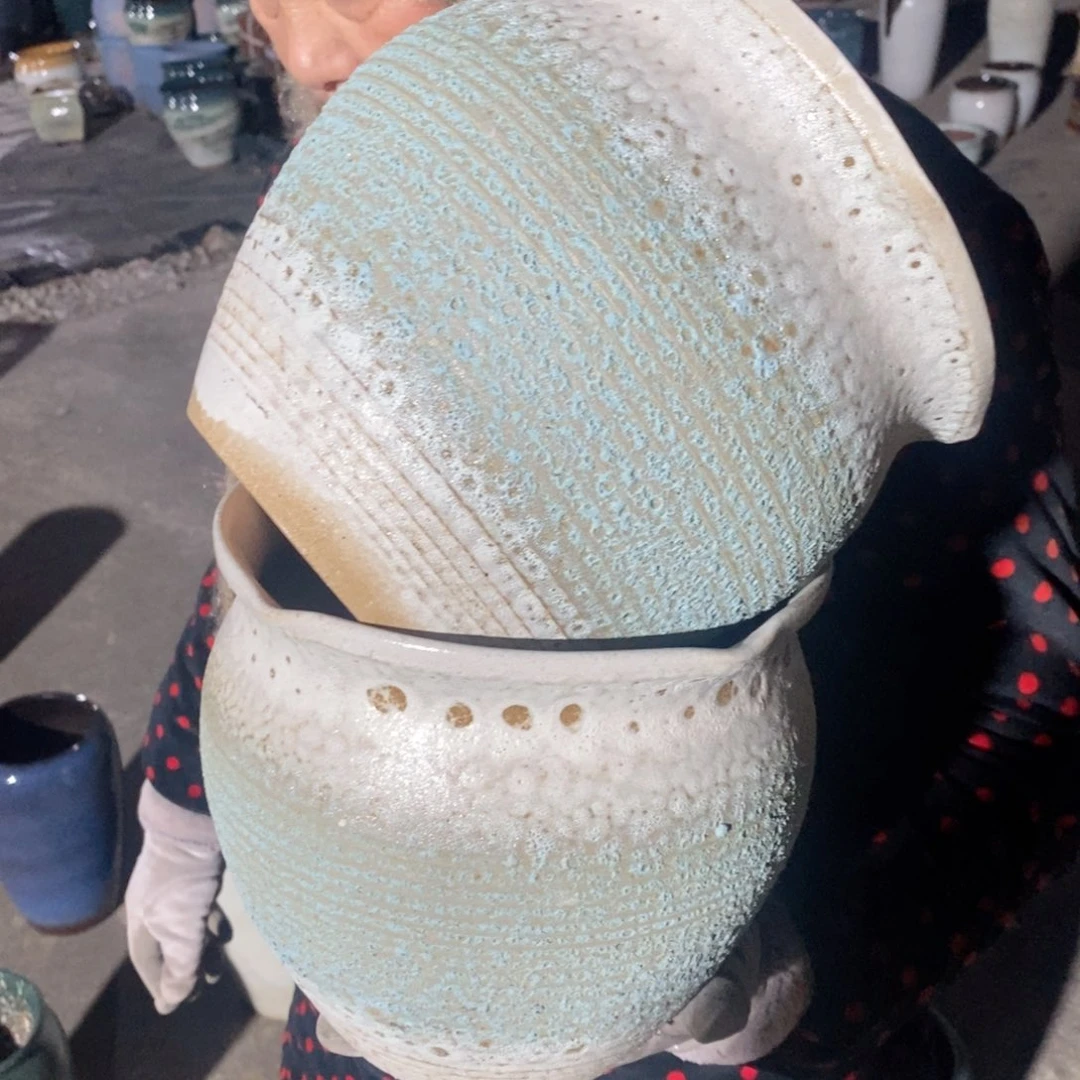 红陶口20高18瑕疵～