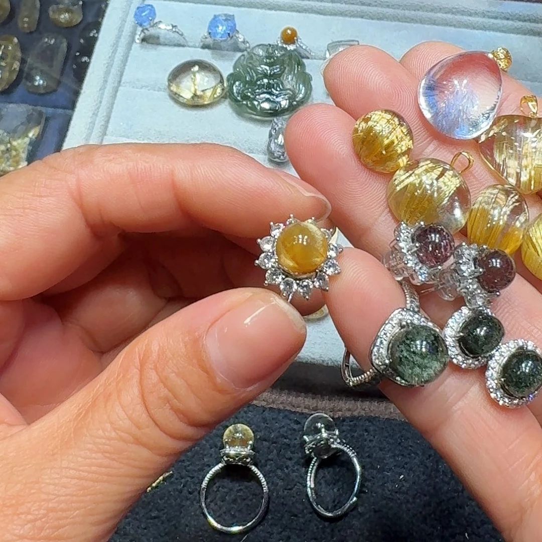 未镶嵌珠宝半成品水晶Y*