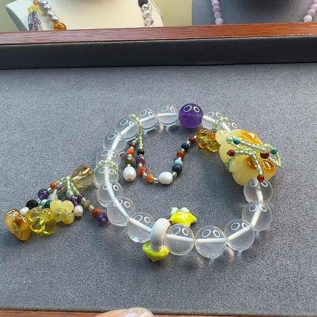 未镶嵌琥珀耳饰琥珀手串