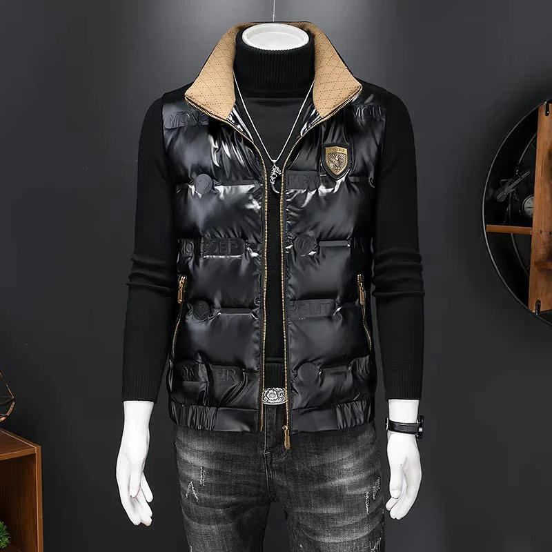 2025秋冬新款男士战马羽绒马甲背心潮流工装坎肩加厚时尚保暖外套
