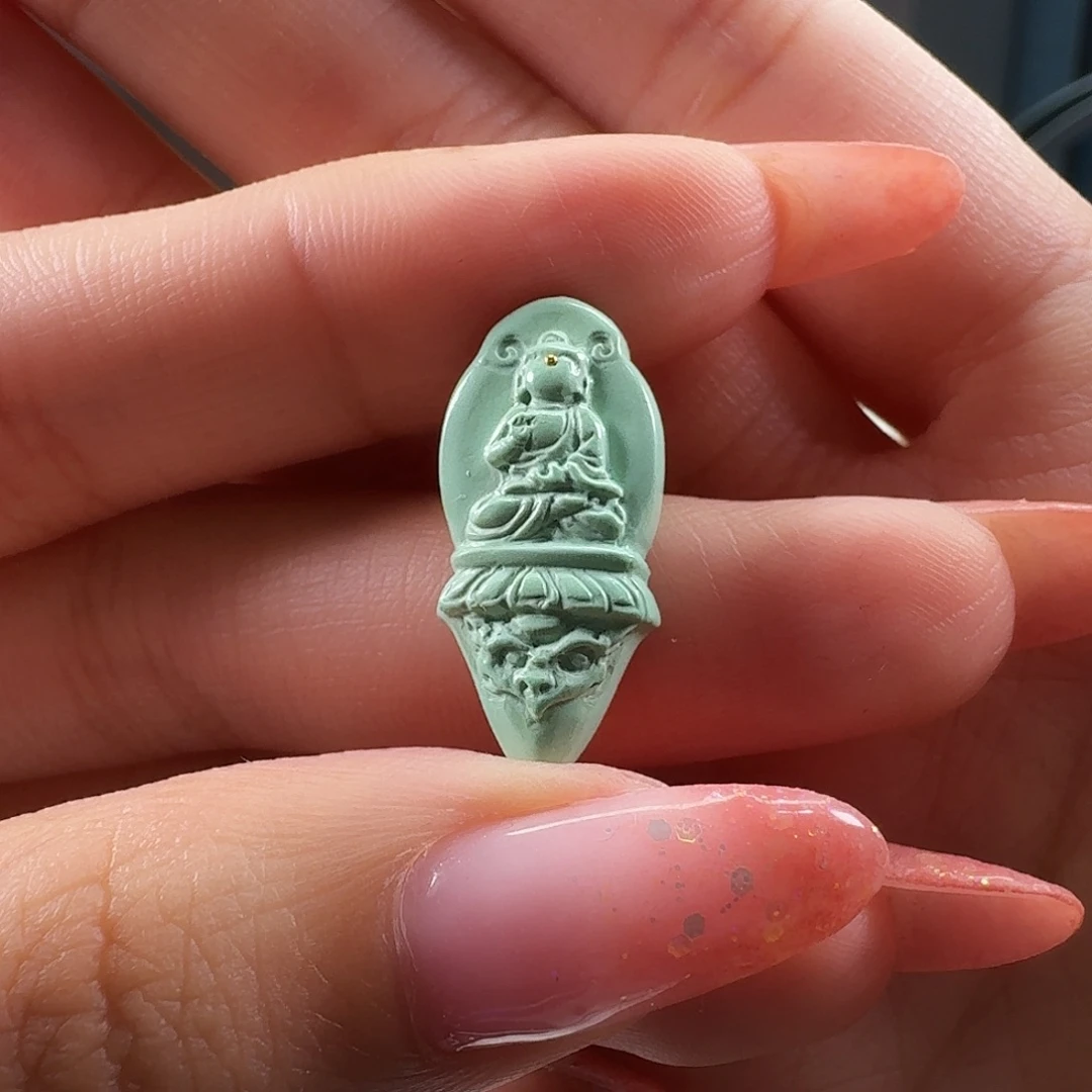 绿松石未镶嵌吊坠(不含链)无相金刚杵