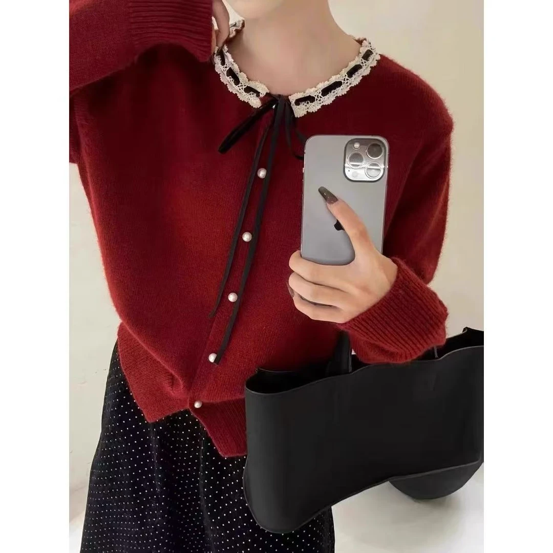 【E100-E900】【叮当】2024秋冬季新款长袖毛衣时尚针织上衣百搭女装