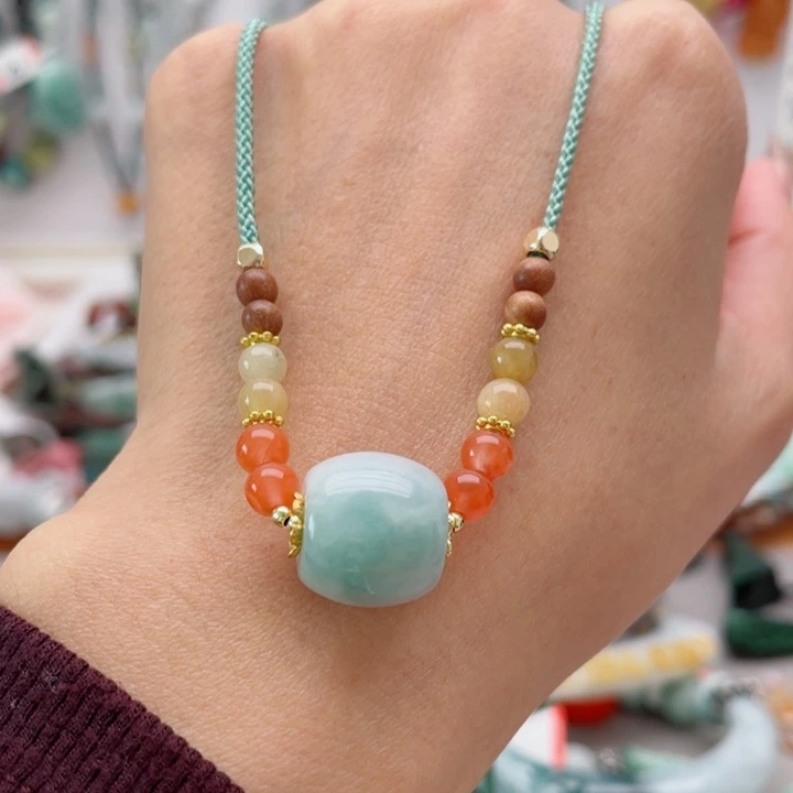 翡翠未镶嵌手链项链