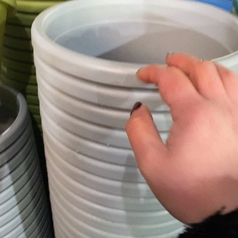 树脂四季5号灰白无托10个微瑕