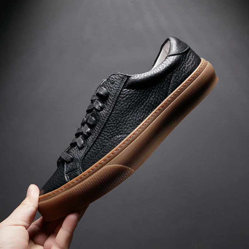 运动休闲板鞋潮流百搭板鞋时尚休闲鞋透气韩版平跟耐磨厚底爆款男