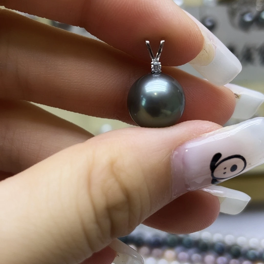 海水珍珠18K金镶嵌颈饰