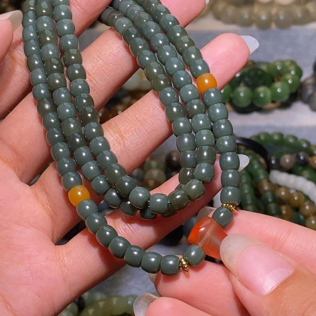 和田玉未镶嵌手链