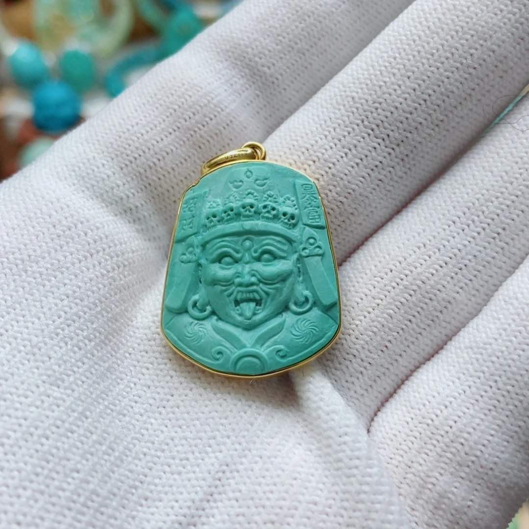 绿松石18K金镶嵌扎基拉姆