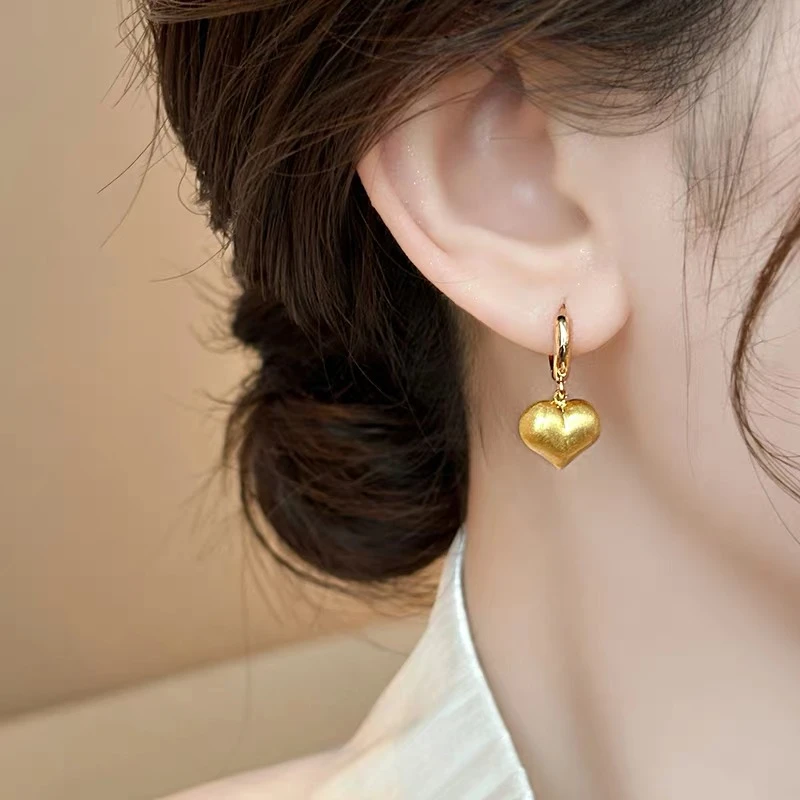 铜合金耳饰 （金色爱心）清清款日常时尚百搭款精致养眼网红款耳钉