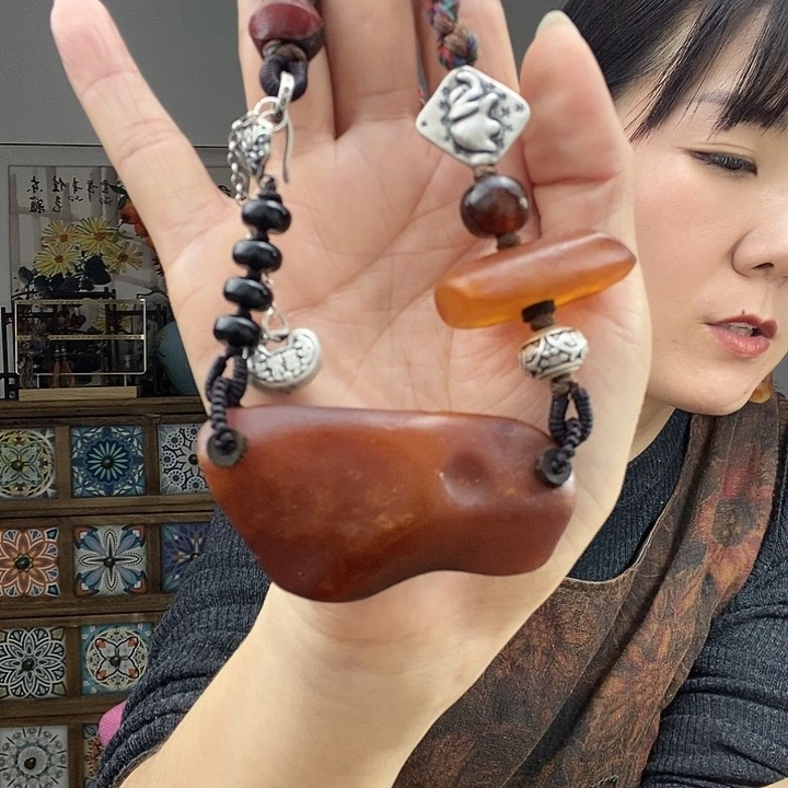 蜜蜡项链未镶嵌项链