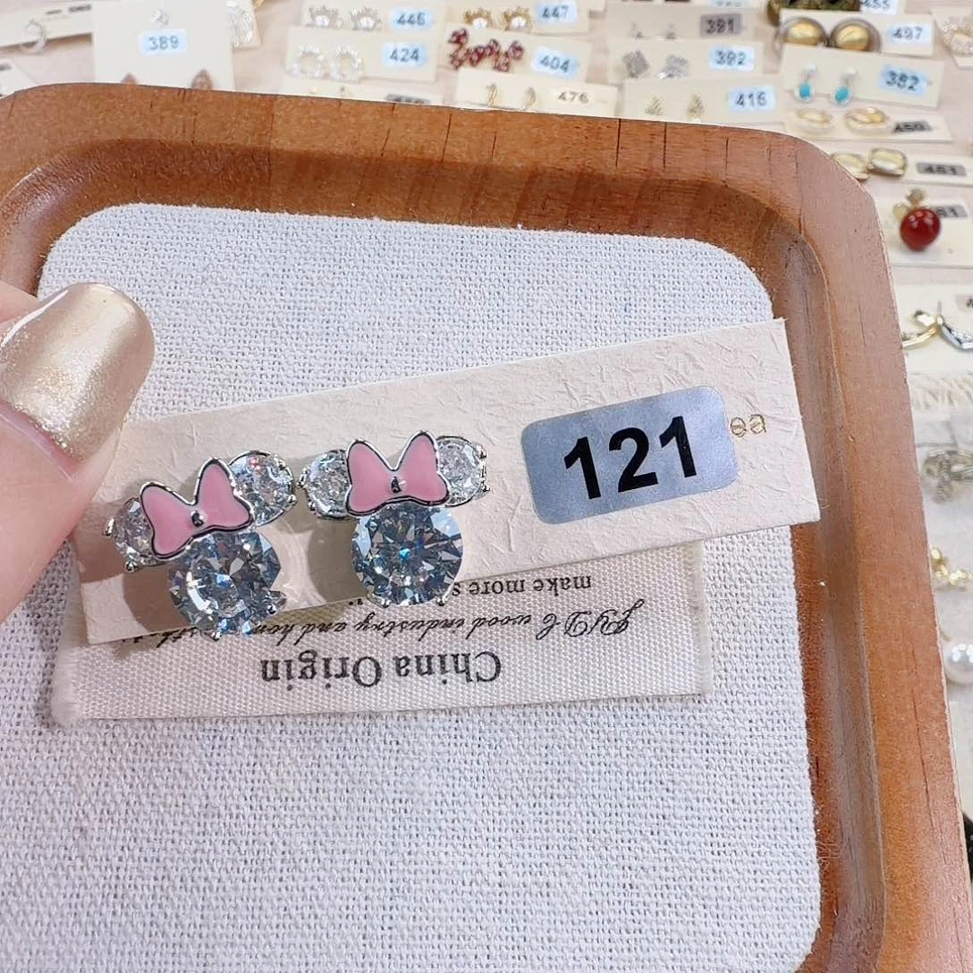 仿珍珠铜合金925银耳钉