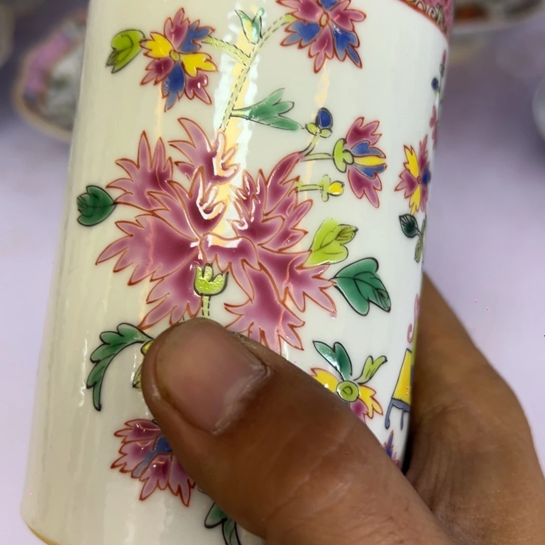 花***,瓷片瓷器摆件、茶室雅器