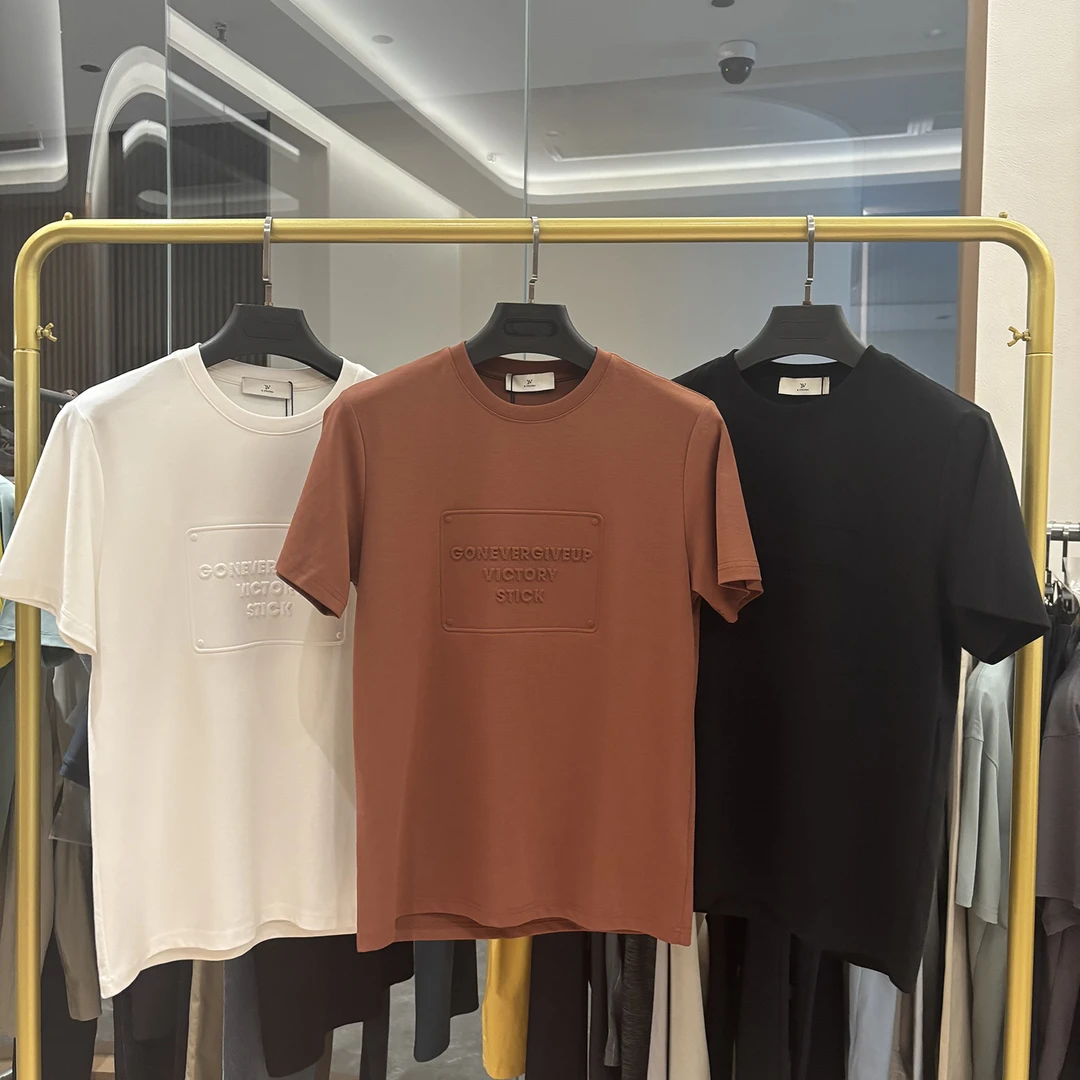 设计师款！立体印花！液氨水柔棉！夏季男士时尚休闲百搭短袖T恤上衣