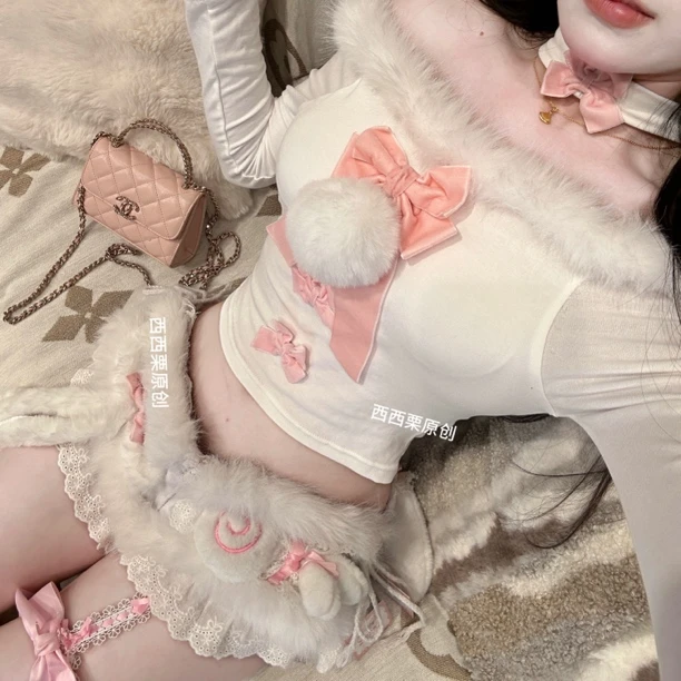 原创西西手作款DD-185夏季韩版可爱性感长袖搭配超甜短牛仔裤