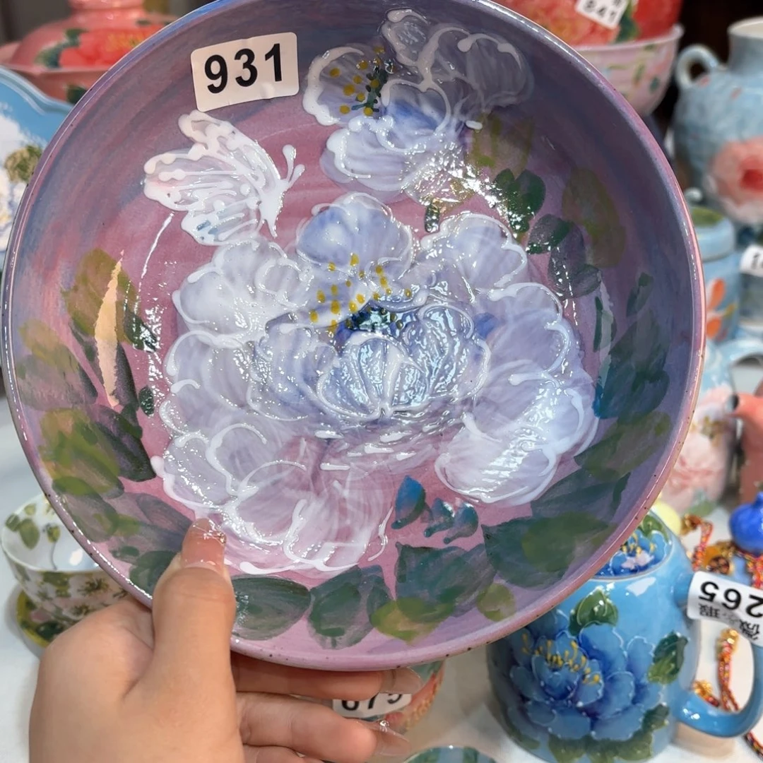 景德镇手绘高温釉下彩陶瓷茶具