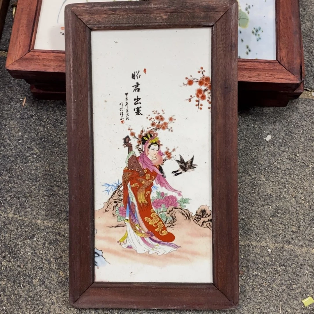 瓷30*16 景德镇瓷板画柴窑烧制