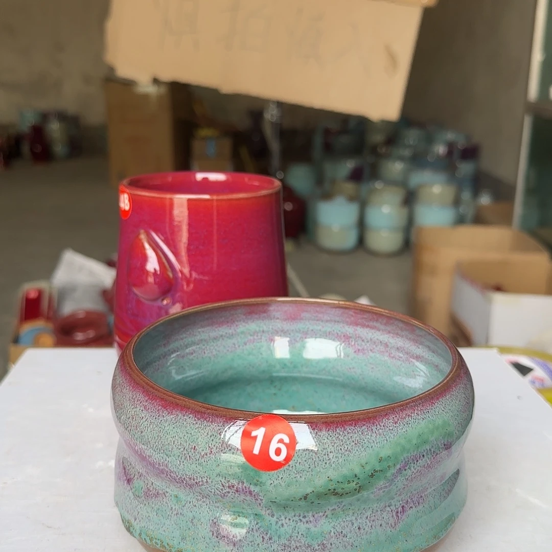 陶摆件郑家钧窑摆件微瑕