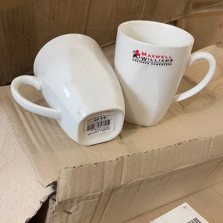 瓷片麦斯威尔牛奶杯一对 300毫升