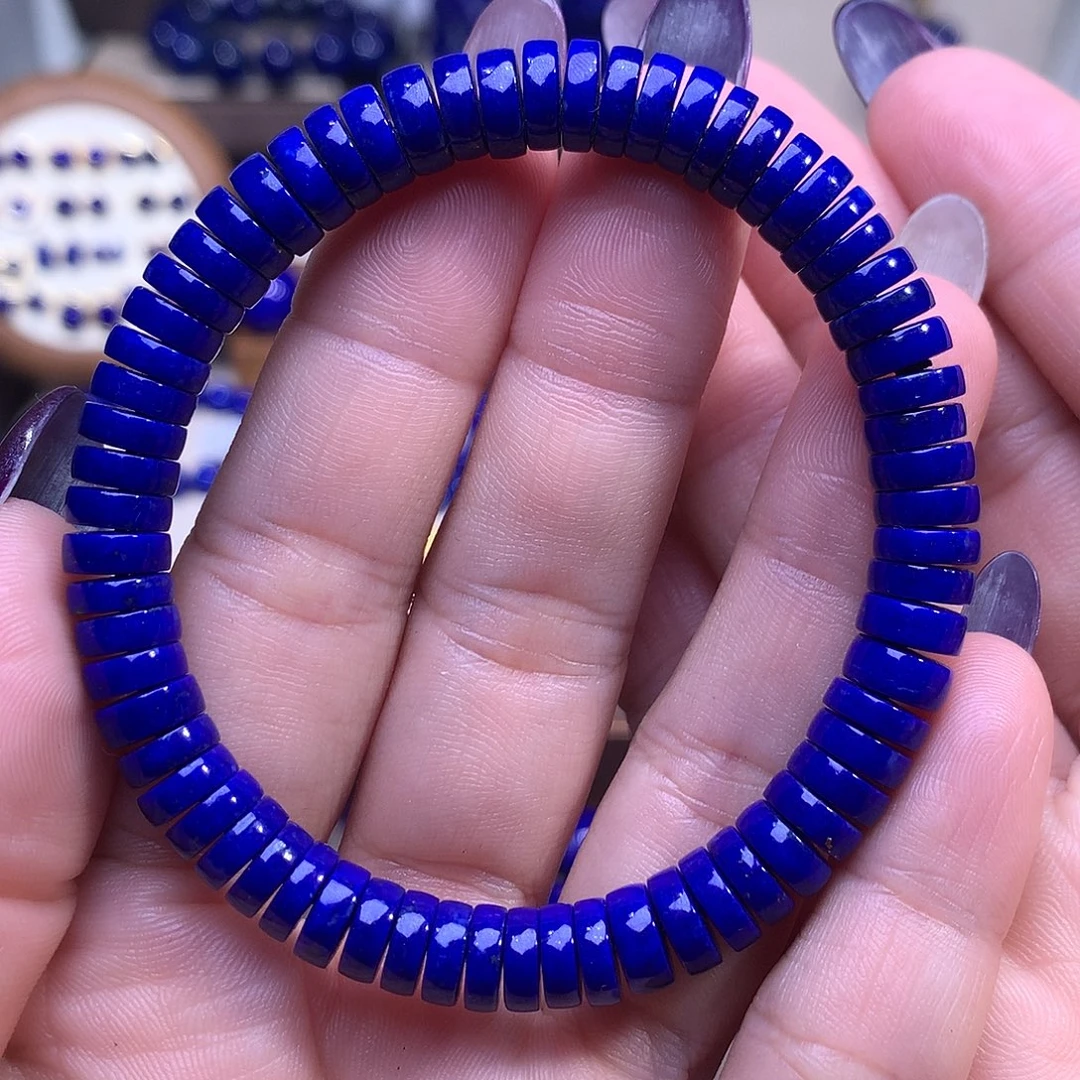 青金石未镶嵌7.8m精品药片