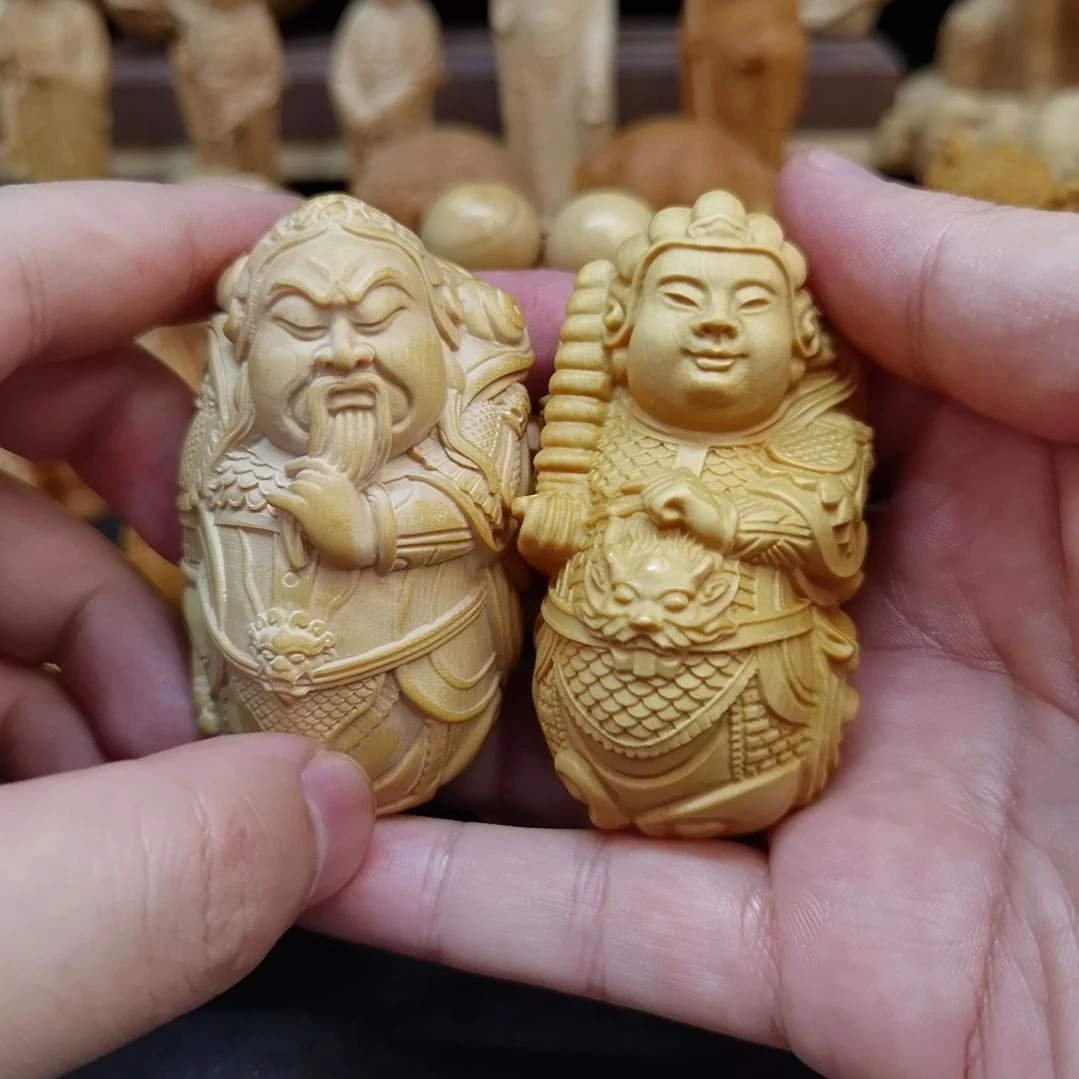 黄杨木小叶黄杨关公委托一对