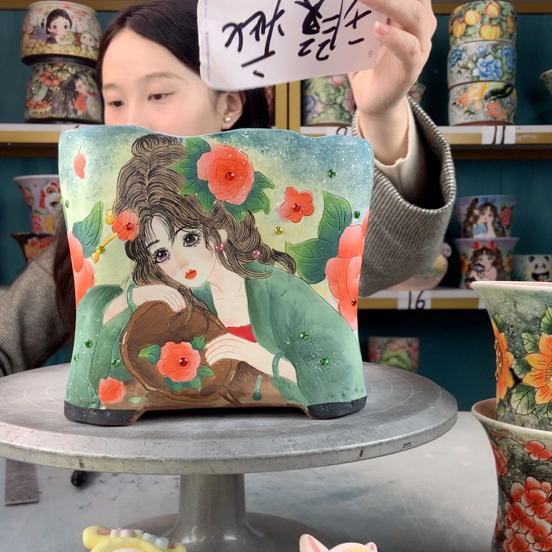 罐景德镇手工瑕疵637