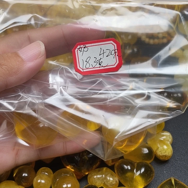 奶***喜裸石琥珀未镶嵌蜜蜡