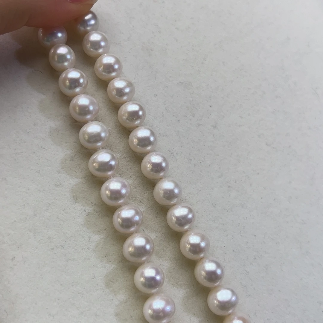 淡水珍珠银S925镶嵌颈饰➕9-10高品极光炫彩