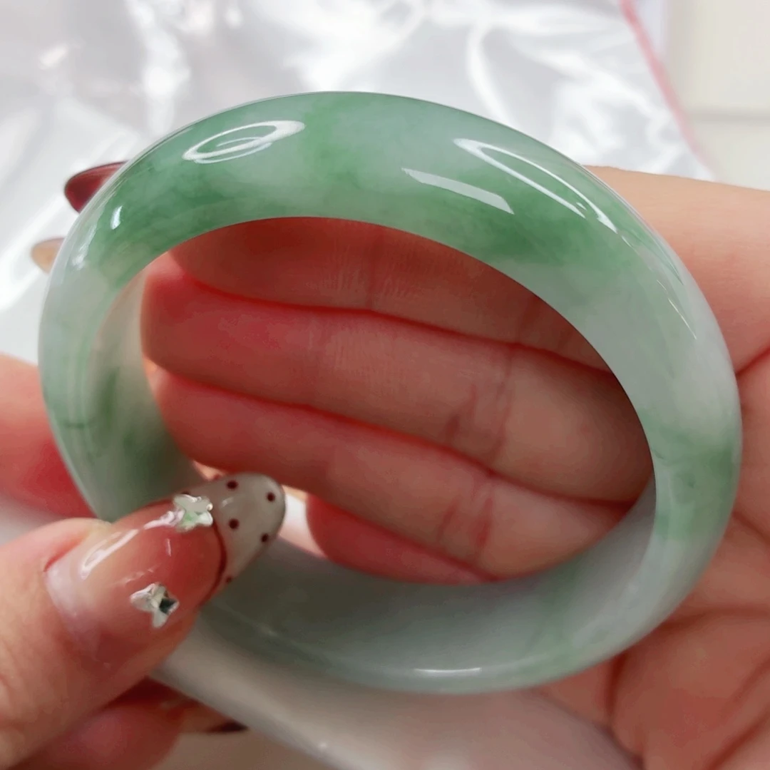 翡翠未镶嵌手镯55.4x33