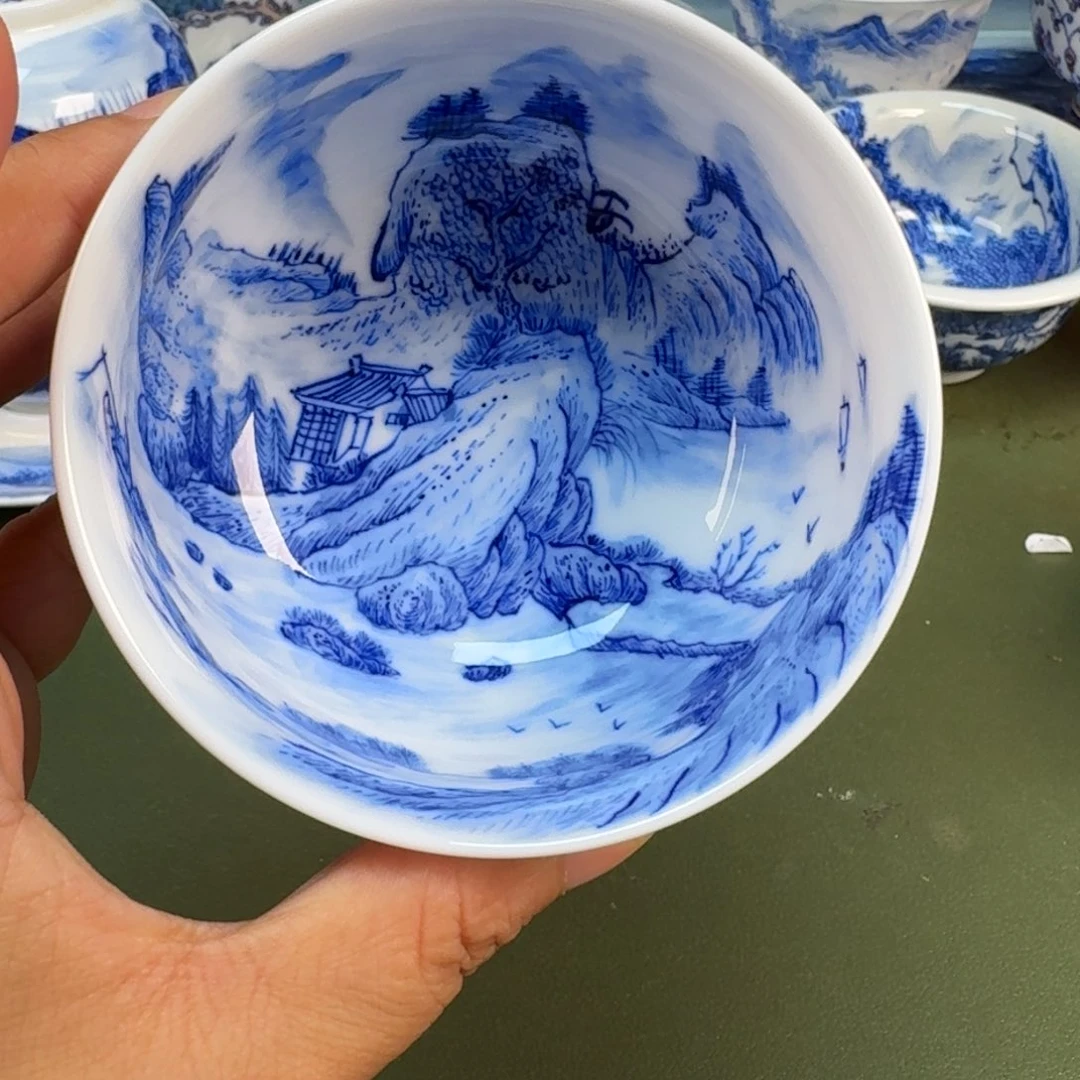 景德镇纯手绘茶具圆圆270