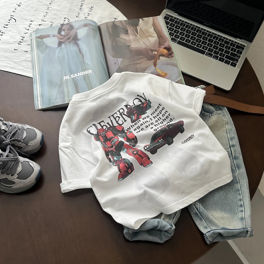 儿童夏短袖T恤夏季男童衣服夏装2025新款潮 TT28208