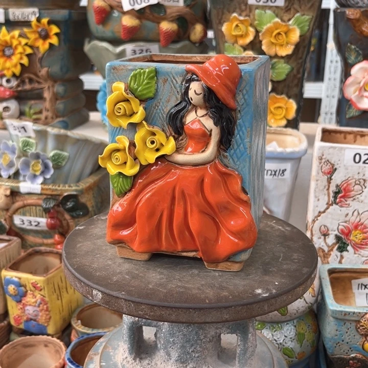 紫砂花盆粗陶材质多肉花盆