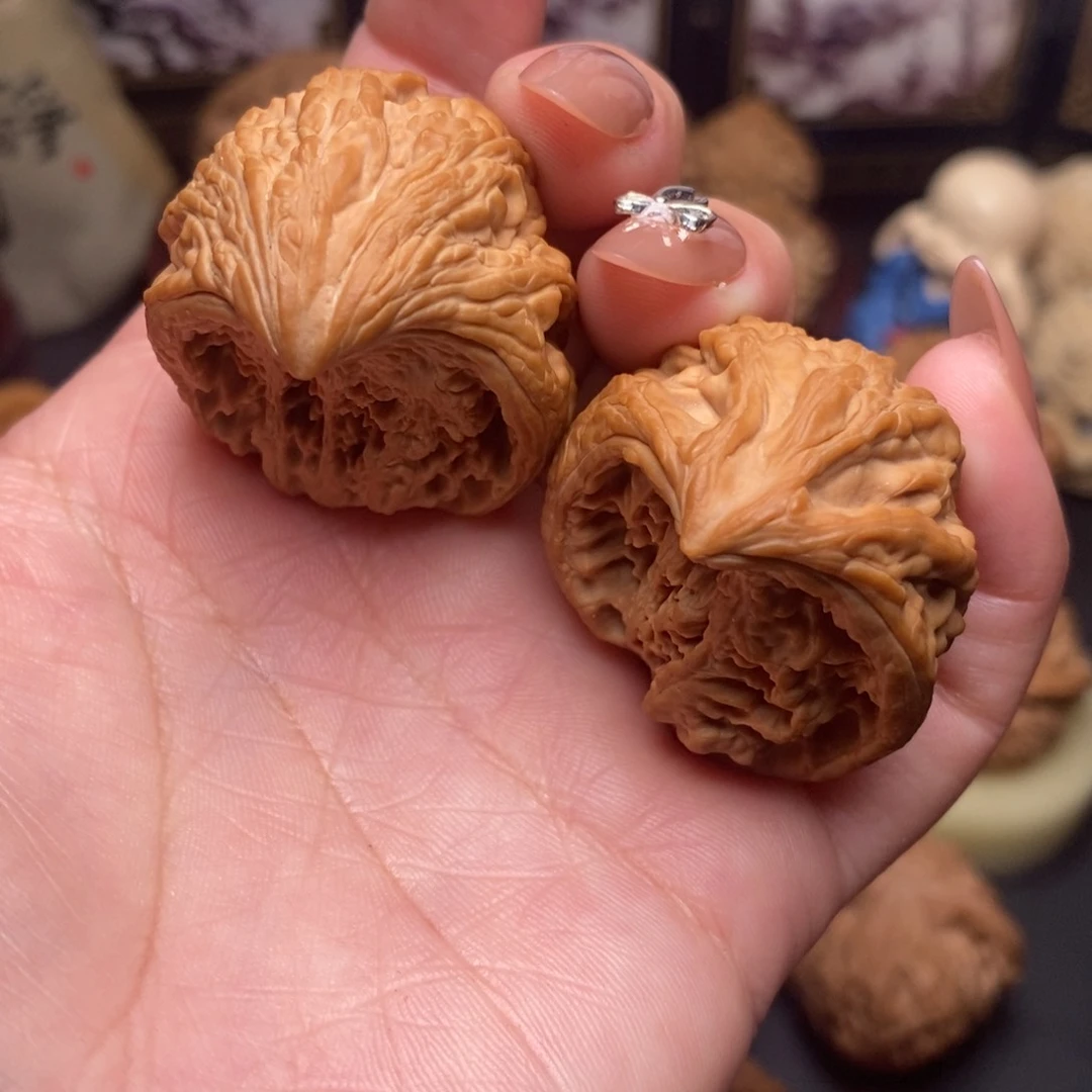 文玩核桃把件全品大沽石蛇头34