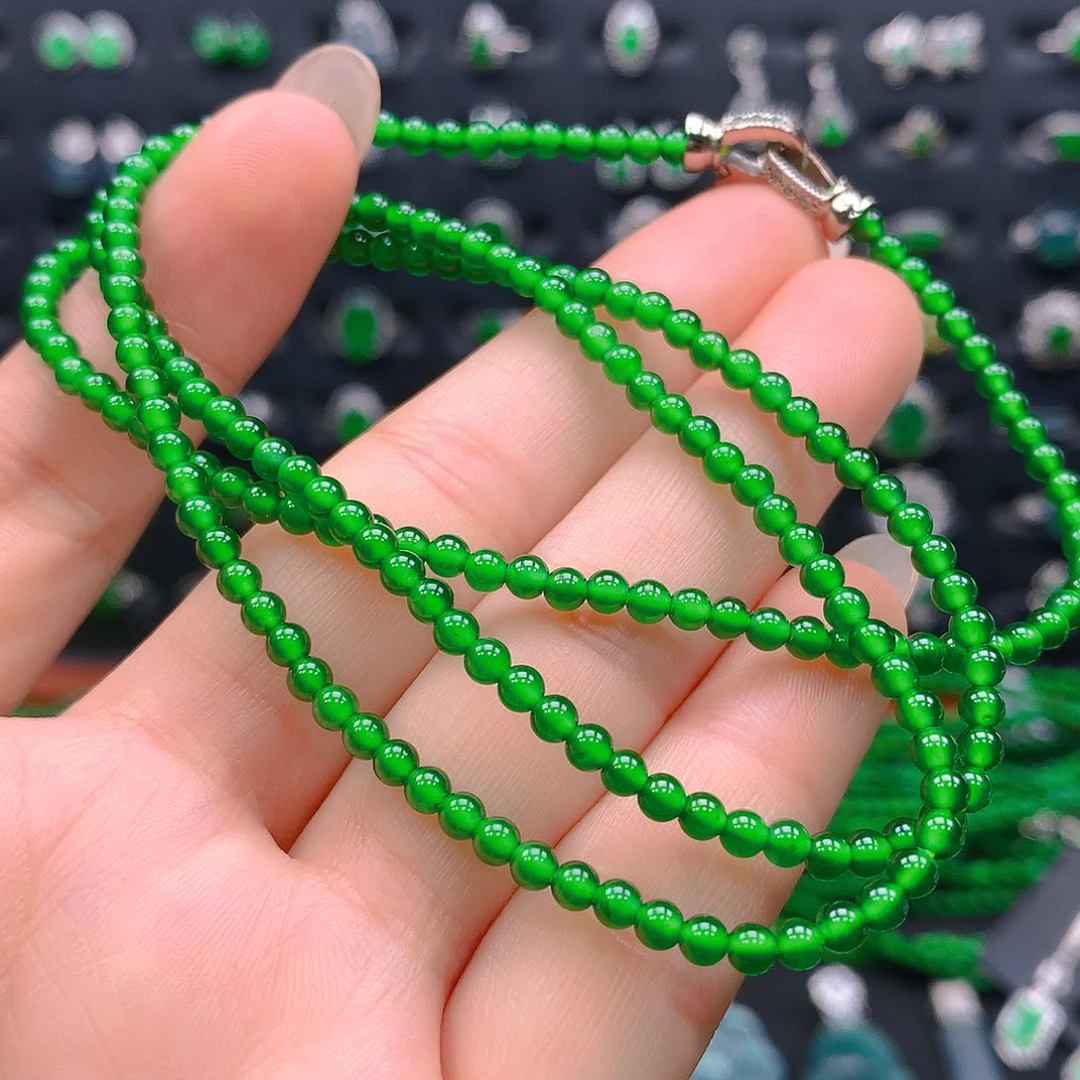 翡翠未镶嵌吊坠(不含链)项链3