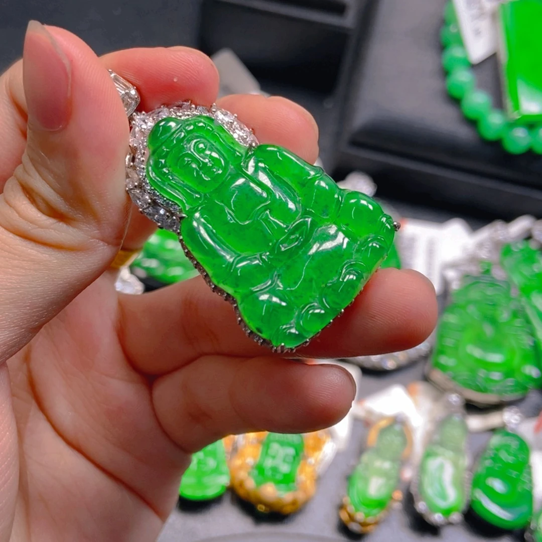 翡翠未镶嵌吊坠(不含链)