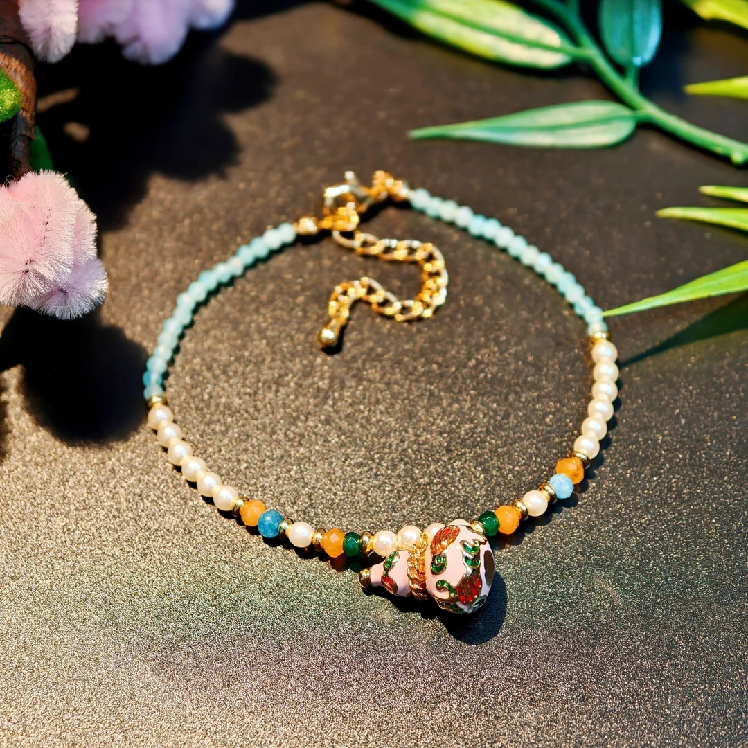 铜合金珐琅手链 珐琅福禄（葫芦）手链