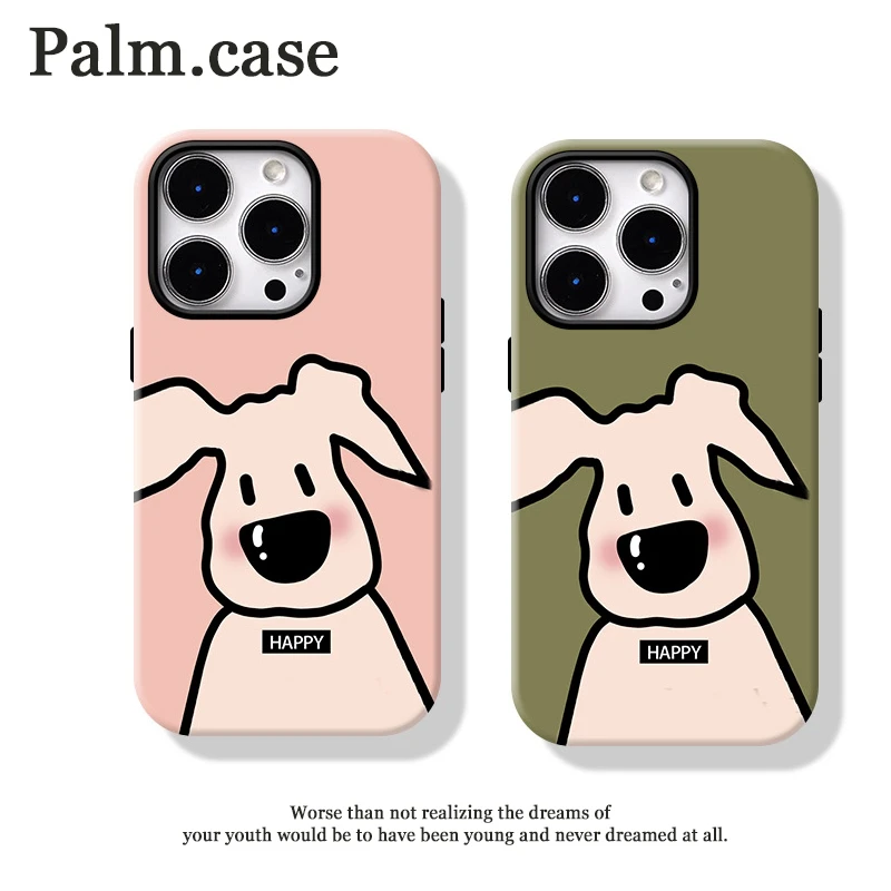 菲林二合一适用华为/oppo/vivo/小米/一加/苹果17手机壳情侣小狗