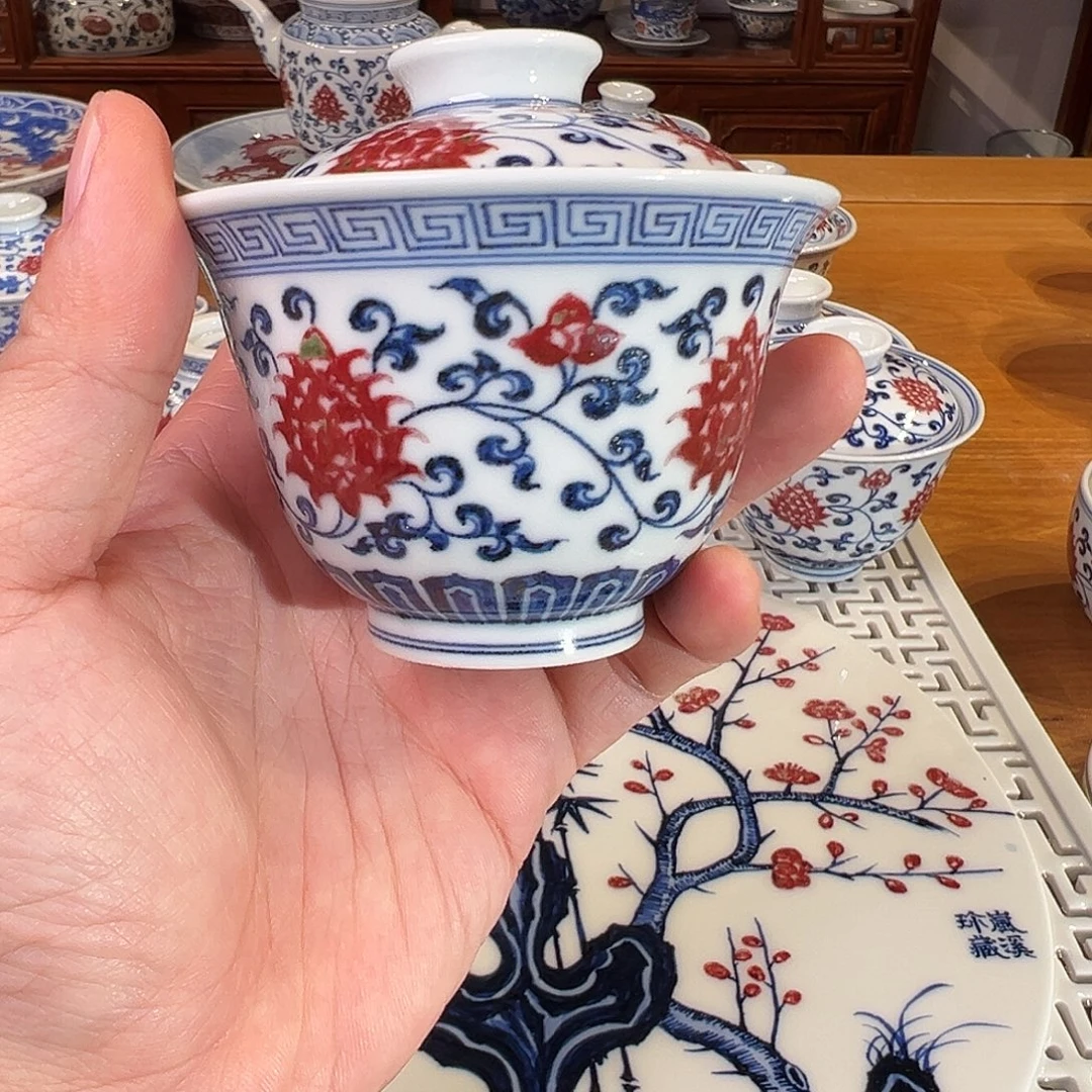 景德镇釉里红瓷器