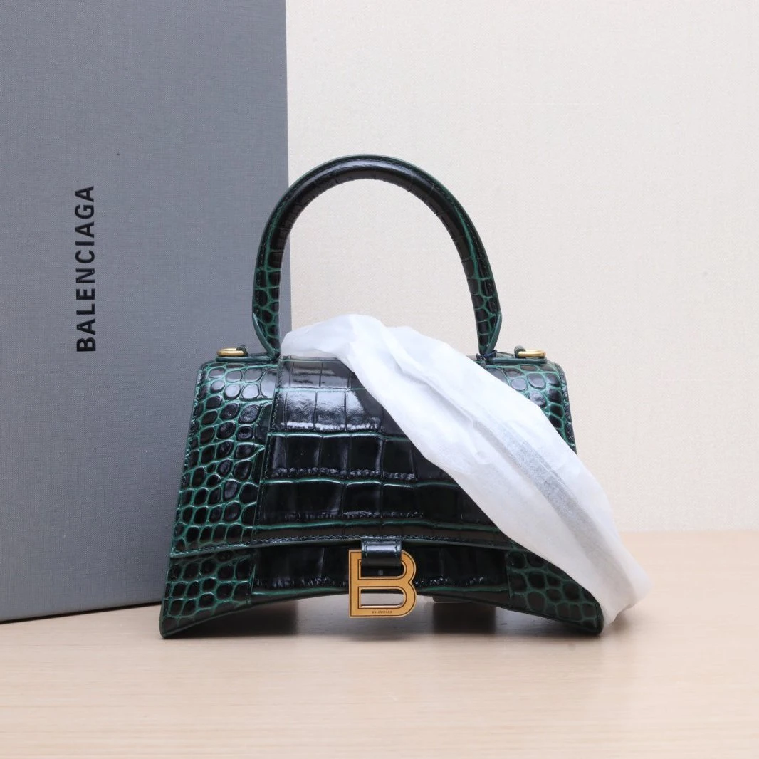 99新 Balenciaga/巴黎世家 【娇】沙漏 S码 鳄鱼压纹 742023