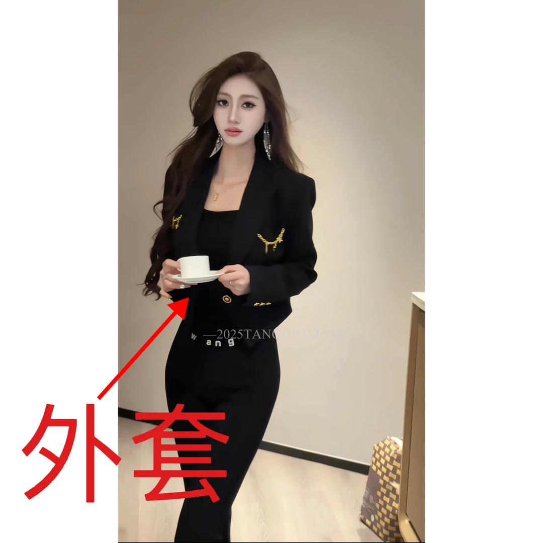 【闪耀雨暮】新款时尚气质百搭短款长袖外套