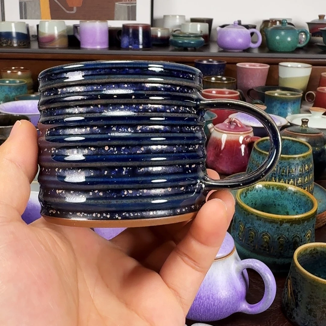 星空釉马克杯咖啡杯