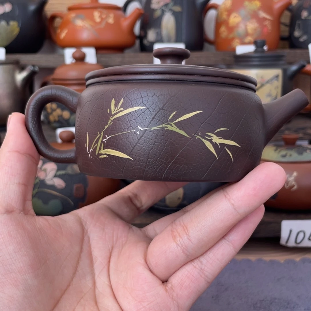 壶菩提纹彩填一片瓦球孔180cc