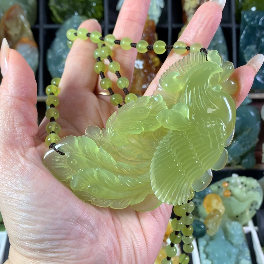 岫玉未镶嵌吊坠(赠链)