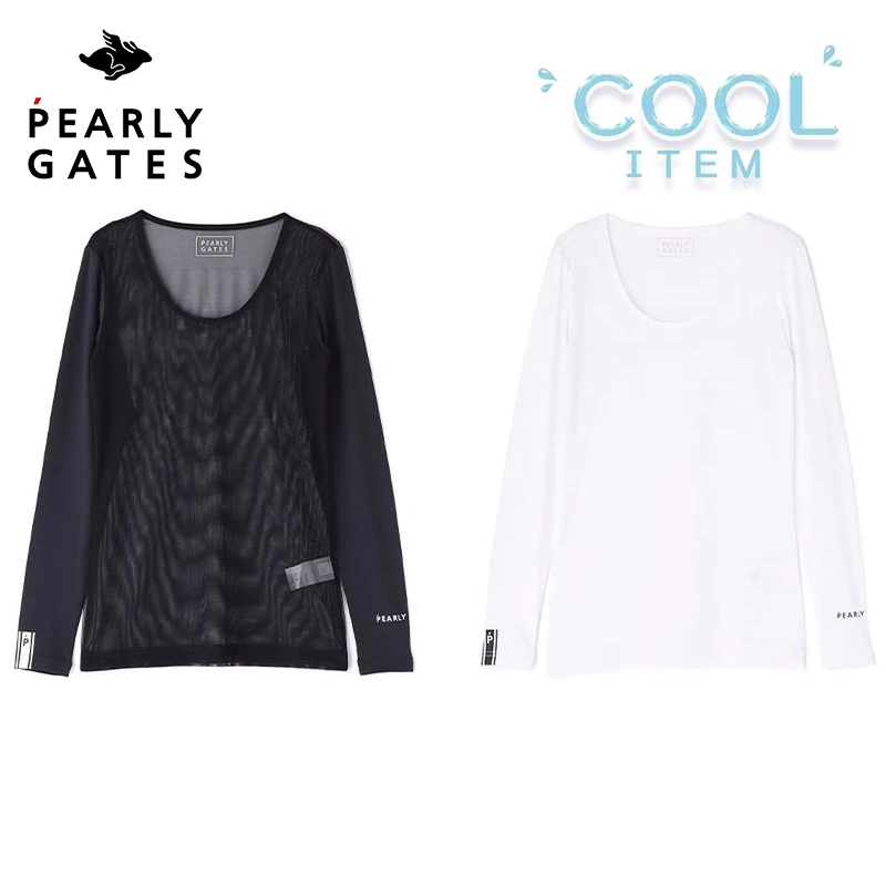 Pearly Gates高尔夫服装男女士PG打底衫V领时尚运动golf紧身衣