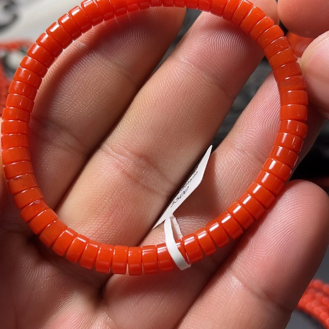 南红玛瑙未镶嵌6m药片单圈