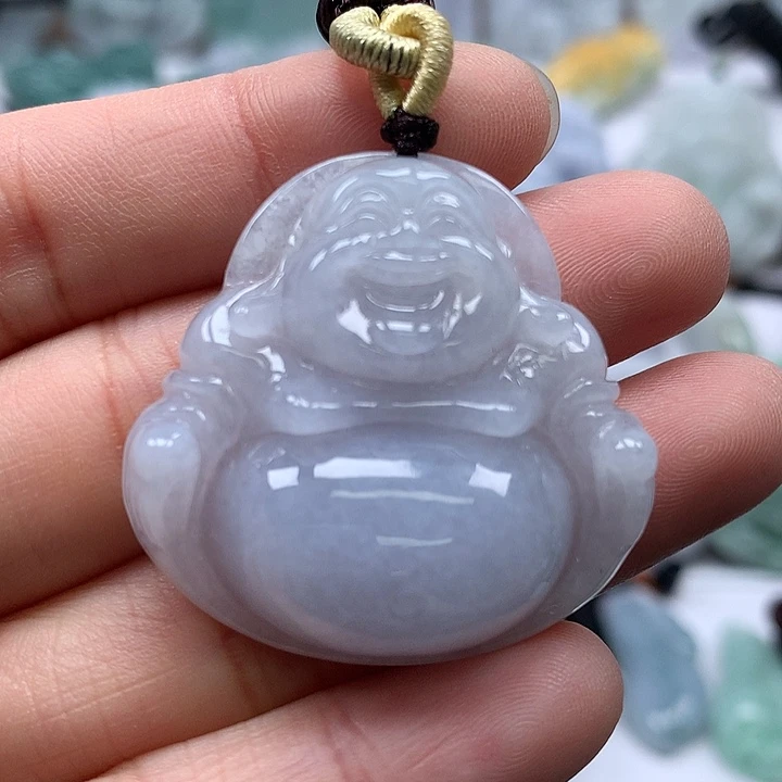 翡翠未镶嵌颈饰笑佛福利